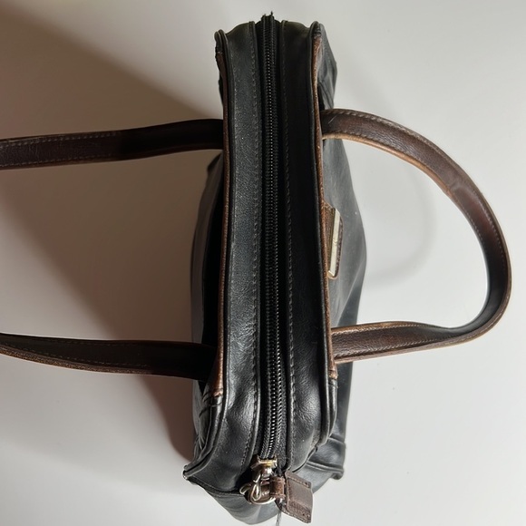 Liz Claiborne Vintage 80’s Crossbody Brown/Black Purse - Picture 4 of 11